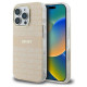 Dkny Repeat Texture Pattern With Stripe iPhone 16 Pro Max Case - Pink