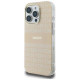 Dkny Repeat Texture Pattern With Stripe iPhone 16 Pro Max Case - Pink