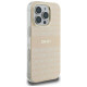 Dkny Repeat Texture Pattern With Stripe iPhone 16 Pro Max Case - Pink