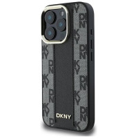Dkny Checkered Pattern Magsafe iPhone 16 Pro Max Case - Black