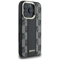 Dkny Checkered Pattern Magsafe iPhone 16 Pro Max Case - Black