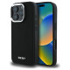Dkny Plain Silver Logo MagSafe iPhone 16 Pro Max Case - Black