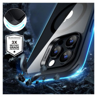 ESR Classic Hybrid Halolock MagSafe Case + Tempered Glass for iPhone 16 Pro Max - Clear with Black Frame