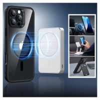 ESR Classic Hybrid Halolock MagSafe Case + Tempered Glass for iPhone 16 Pro Max - Clear with Black Frame