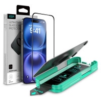 ESR Armorite Tempered Glass for iPhone 16 with Applicator - with Black Frame