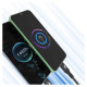 Dudao L3E 3 in 1 60W MicroUSB USB-C Lightning Cable 1.2m - Black
