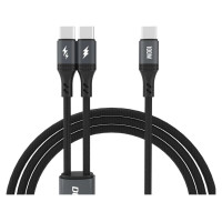 Dudao L3F 2in1 Cable 100W 1.2m 2 x USB-C - Black