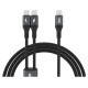 Dudao L3F 2in1 Cable 100W 1.2m 2 x USB-C - Black
