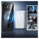 ESR Classic Hybrid Halolock MagSafe Case Set + Tempered Glass for iPhone 16 - Clear with Black Frame