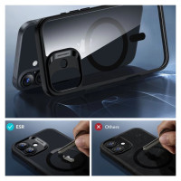 ESR Classic Hybrid Halolock MagSafe Case Set + Tempered Glass for iPhone 16 - Clear with Black Frame