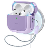 ESR Orbit Halolock MagSafe case for Apple AirPods 4 - purple