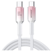 Joyroom S-A42 Crystal-Clear Series 60W USB-C - USB-C cable 1.2m - white