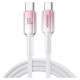 Joyroom S-A42 Crystal-Clear Series 60W USB-C - USB-C cable 1.2m - white