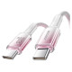 Joyroom S-A42 Crystal-Clear Series 60W USB-C - USB-C cable 1.2m - white