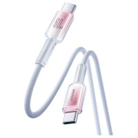 Joyroom S-A42 Crystal-Clear Series 60W USB-C - USB-C cable 1.2m - white