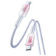 Joyroom S-A42 Crystal-Clear Series 60W USB-C - USB-C cable 1.2m - white