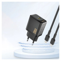 Dudao A26 PD20W GaN USB-C Charger - Black