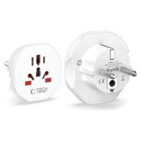 Tech-Protect Universal Travel Adapter to EU - white