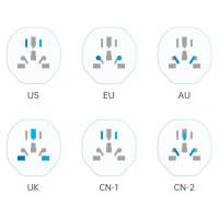 Tech-Protect Universal Travel Adapter to EU - white