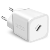 SBS TETRGAN1C20W 20W GaN Wall Charger with Power Delivery - White