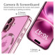 Tech-Protect MagFlex MagSafena iPhone 16 Case - Clear / Pink