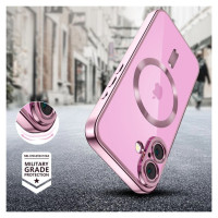 Tech-Protect MagFlex MagSafena iPhone 16 Case - Clear / Pink