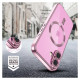 Tech-Protect MagFlex MagSafena iPhone 16 Case - Clear / Pink