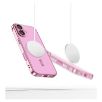 Tech-Protect MagFlex MagSafena iPhone 16 Case - Clear / Pink