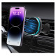Wozinsky WCT5-Q6S2Y Car Holder with Qi/MagSafe 15W Inductive Charger for Ventilation Grill with Fan - Black