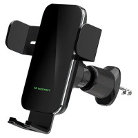 Wozinsky WEDZ-3Y8S clamp car holder with 15W inductive charger for phone on the air vent - black