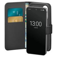 Puro Booklet Case with Flip and Wallet for Samsung Galaxy S25+ - Black