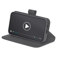 Puro Booklet Case with Flip and Wallet for Samsung Galaxy S25+ - Black