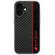 Audi Carbon Fiber Stripe Case for iPhone 16 6.1" - Black