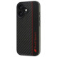 Audi Carbon Fiber Stripe Case for iPhone 16 6.1" - Black