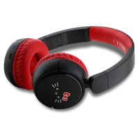 Hello Kitty Face Logo Bluetooth On-Ear Headphones - Red