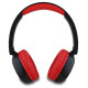 Hello Kitty Face Logo Bluetooth On-Ear Headphones - Red