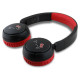 Hello Kitty Face Logo Bluetooth On-Ear Headphones - Red
