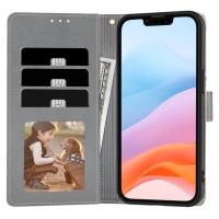 Tech-Protect Wallet Case for iPhone 16e - Daisies with Leaves