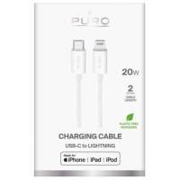 Puro TPE 20W USB-C - Lightning Cable 2m - White