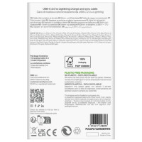 Puro TPE 20W USB-C - Lightning Cable 2m - White