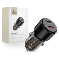 Tech-Protect CC03 2-port PD100W car charger - black