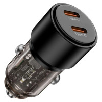 Tech-Protect CC03 2-port PD100W car charger - black