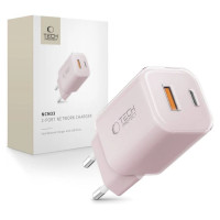 Tech-Protect NCM33W 2-port PD33W/QC3.0 wall charger - pink