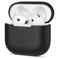 Tech-Protect Silicone Case for Apple AirPods 4 - Black