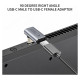 Tech-Protect Ultraboost AA02 USB-C Angled Adapter - Gray