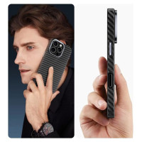 Tech-Protect Ion Carbon MagSafe Case for Samsung Galaxy S25 Ultra - Black