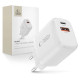 Tech-Protect NCA20 PD 20W QC3.0 USB-A / USB-C Wall Charger - White