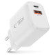 Tech-Protect NCA20 PD 20W QC3.0 USB-A / USB-C Wall Charger - White