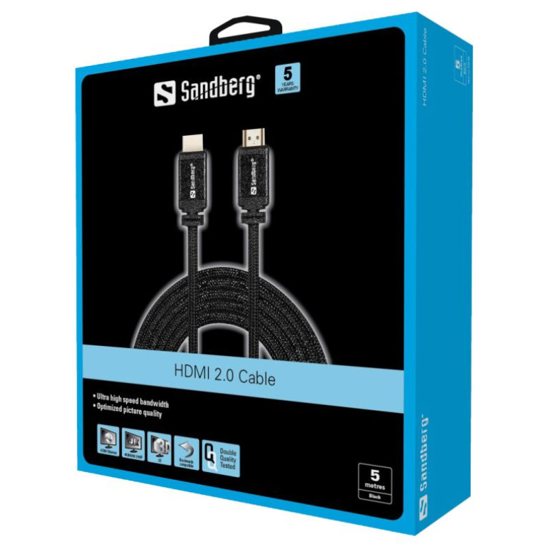 Sandberg 509-00 HDMI 2.0 19M-19M, 5m