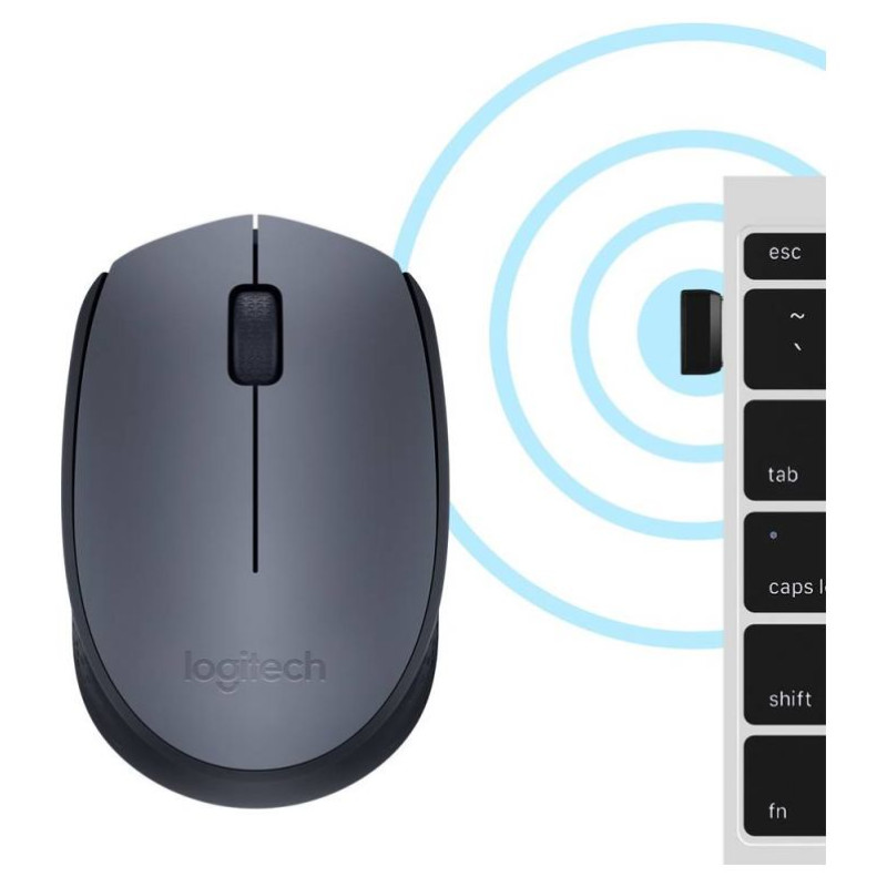 Logitech M170 Wireless Mouse - GREY